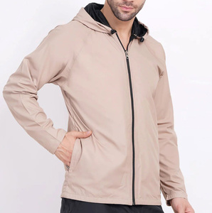 OEM Custom <b>Men</b>’s <b>Lightweight</b> High Quality Hooded Windbreaker <b>Jacket</b> – Waterproof, Breathable, Zip-Up Sports Outerwear <b>Jacket</b> - Product Image 1
