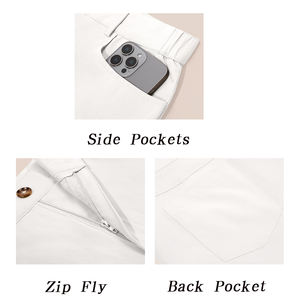 Servicio OEM, Pantalones de Golf Casuales de Lona Ligera, Corte Recto, Cintura Media, Estilo Moderno, para Hombre, Ajuste Casual, Elásticos - Product Image 6