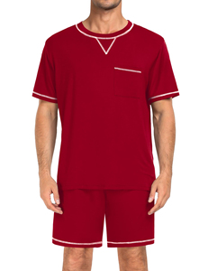 New Standard Men's Short <b>Sets</b> Short Sleeves Crew Neck Design Lightweight Breathable Outdoor Daily Casual Wear Men's Shorts <b>Sets</b> - Product Image 3