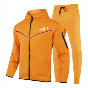 Custom Men's Winter Hooded Three Piece Tracksuit Sleeveless <b>Top</b> Zip Jacket Matching Training Pants for <b>Gym</b> Workouts Sportswear - Product Image 1