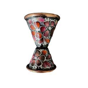 Jigger à cocktail en métal peint à la main avec motif floral, tasse à mesurer double face pour bar, pub, hôtel et usage domestique - Product Image 3