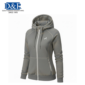 Chaqueta Bomber Impermeable de Sarga Tejida con Cuello Alto para Mujer, Estilo OEM de Malasia, Ligera para Viajes al Aire Libre, Exportación - Product Image 2