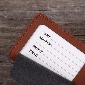 Sophisticated Top-Grain Leather Baggage Identifiers Custom Embossed Full Grain Leather Travel Accessories LTG-0348 - Product Image 6