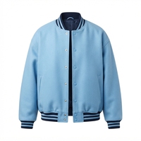 Vestes de baseball en laine unies personnalisées avec logo, style rétro décontracté, pour hommes, idéales pour l'hiver et les clubs