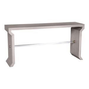 Mesa de Sofá Combinada Moderna de Hierro con Extensor de Lucite Transparente y Herrajes de Latón para Muebles de Sala de Estar - Product Image 3