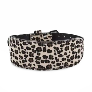 Ceinture de musculation personnalisée imprimée OEM, motif léopard, double boucle en cuir, vente en gros - Product Image 3