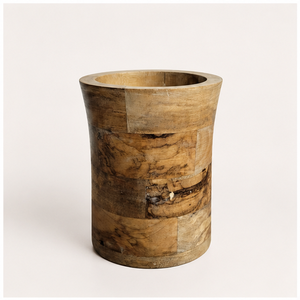 Handcrafted Natural Wooden Flower Vase for <b>Home</b> Decor Tabletop Centerpiece Eco-Friendly Wood Pot for Living Room & Office - Product Image 5