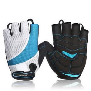 Guantes de impacto de carreras personalizados de alta calidad del fabricante directo, guantes transpirables sin dedos para bicicleta, absorción de impacto para hombres y mujeres - Product Image 1