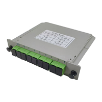 Répartiteur PLC FTTH G657A1 1x4 1x8, boîtier LGX, type cassette fibre optique SC/APC pour réseau PON
