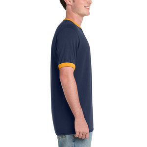 Durable Fabric <b>Ringer</b> <b>T</b>-<b>Shirt</b> Lightweight Feel <b>Ringer</b> <b>T</b>-<b>Shirt</b> For Daily Wear And Comfortable Fit - Product Image 3