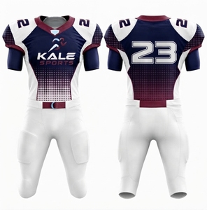 Service OEM/ODM disponible, taille ajustable, design personnalisé, impression de votre propre logo, uniforme de football américain court et respirant. - Product Image 1