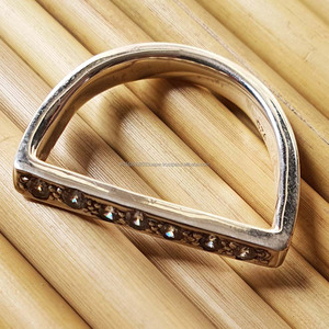 Anillos de compromiso minimalistas de Plata de Ley 925 originales de alta calidad chapados en oro delicado apilamiento CZ Bar D anillo regalo de boda - Product Image 5