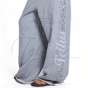 Custom Screen Printed Logo Heavyweight Solid Color Baggy 2026 New Arrival Women's Sweatpants Fleece Sweatpants Women - Product Image 5