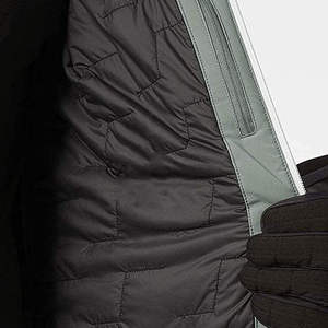 เสื้อแจ็คเก็ตสกีกันน้ำมีฮู้ดสำหรับผู้ชาย Gore-Tex ปิดด้วยซิป สีเทา - Product Image 3
