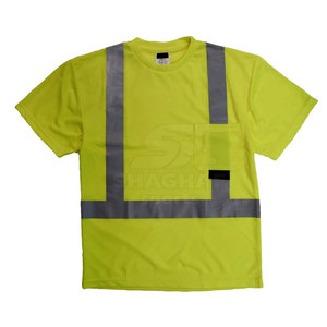 T-shirts de sécurité pour hommes, vêtements de sécurité réfléchissants pour les travailleurs de la construction, des usines et des entrepôts. - Product Image 6