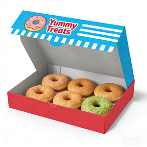Wholesale Custom Logo Eco Friendly Food Grade Paper Packaging <b>Boxes</b> Cake <b>Cookie</b> Bread Pastry Donut Macaron Supplier - Product Image 3