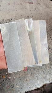 Plaques de corne de buffle naturelle blanches pour montures de lunettes et manches de couteau en corne, écailles de corne de vache naturelle de couleur blanche - Product Image 4