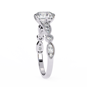 แหวนหมั้นเพชร VVS คุณภาพสูงที่เพาะเลี้ยงในห้องปฏิบัติการ ได้รับการรับรองจาก IGI เพชรสร้างในห้องปฏิบัติการ แหวนทองคำประดับเพชรเม็ดเดี่ยว เครื่องประดับผู้หญิงแบบสั่งทำ - Product Image 3