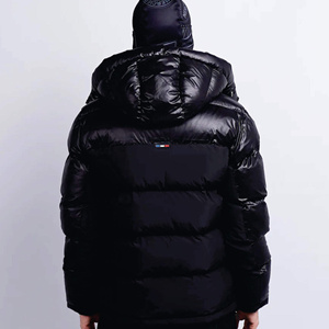Men's Casual Waterproof Black Puffer Jacket Lightweight <b>Bubble</b> Winter <b>Coat</b> Regular Length Zipper Closure Streetwear - Product Image 6