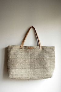 Bolsa de Compras Ecológica de Yute Reciclado, Bolsa de Mano Resistente de Arpillera para Llevar Comestibles, Uso en Empaquetado Minorista - Product Image 3