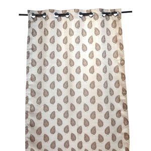 Cortina Ondulada de Jacquard de Poliéster de Lujo, Ignífuga, 122 x 213 cm, con Ojales, Estilo Moderno, Lista para Usar en Hogares y Hoteles - Product Image 2
