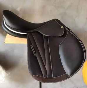 Sillín de cuero americano más vendido, sillín de caballo inglés occidental, estilo de logotipo personalizado, piezas de embalaje, Material característico - Product Image 1