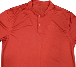Polo de Punto Rojo de Manga Corta para Hombre, Color Sólido, Diseño Casual con Botones, Corte Regular - Product Image 6