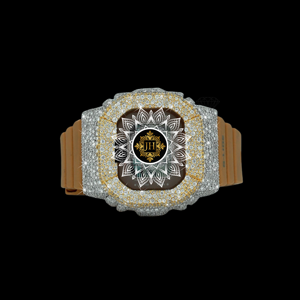Reloj Cuadrado de Cuarzo con Bisel de Cristal de Zafiro y Diamantes, Estilo Hip-Hop, Unisex, de Lujo, Clásico, Antiguo, para Negocios, con Caja de Aleación de Plata - Product Image 4