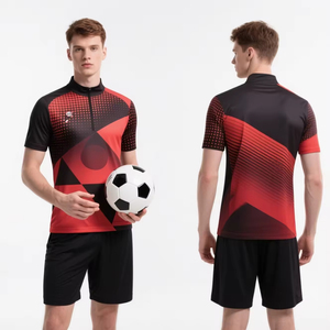 Ropa Deportiva de Fútbol de Malla de Alta Calidad, Camisetas de Fútbol Personalizadas de Cuerpo Corto, Nuevo Diseño para Entrenamiento, Venta al Por Mayor de Fábrica - Product Image 2