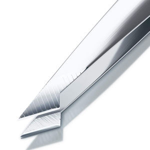 Ensemble de pinces à épiler de haute qualité pour manucure, finition Dall, acier inoxydable allemand, 4 pièces, ensemble de pinces à épiler pour sourcils avec étui en cuir - Product Image 2