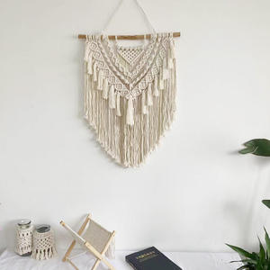 Handmade Macrame <b>Boho</b> Home Decor Luxury <b>Wall</b> <b>Hangings</b> with Tassels Abstract Design Fabric Panel <b>Hanging</b> Format - Product Image 6