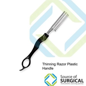 Rasoir professionnel pour affiner les contours du visage et du corps avec lames en acier inoxydable, outil de coiffure texturant à 17 dents pour salons de coiffure - Product Image 2