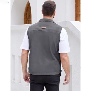 Gilet de pêche léger pour homme, sans manches, veste d'extérieur à séchage rapide, fermeture éclair, avec poche, veste en polaire sherpa - Product Image 5