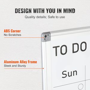 36 X 24 Inches Magnetic Dry Erase Monthly Planner Calendar Board <b>Whiteboard</b> <b>Wall</b> 1 Magnetic Erase - Product Image 4