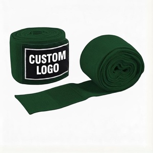 Vendas de boxeo profesionales personalizadas OEM, elásticas de algodón, con soporte para muñeca, para entrenamiento de MMA, Muay Thai y Kickboxing. - Product Image 5