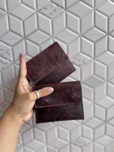 Nueva Llegada Cartera Unisex Cuero Real Multi Bolsillo Elegante Colección Cartera Cuero Genuino Moda Color Marrón Titular de Efectivo - Product Image 1