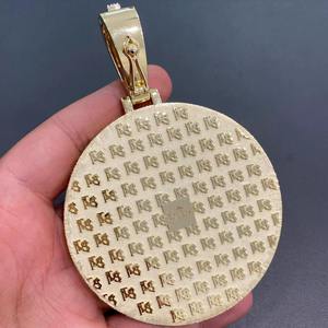 จี้เพชรโมอิสซาไนต์แท้ 3.30 กะรัต ชุบทองคำขาว 14K พร้อมจี้ตัวอักษรแบบกำหนดเองได้สำหรับงานปาร์ตี้ - Product Image 5