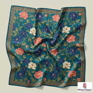 Premium Womens Printed Silk Scarf Lightweight Square Headscarf Fashion <b>Accessory</b> OEM ODM Manufacturer Malta Custom Fabric - Product Image 6