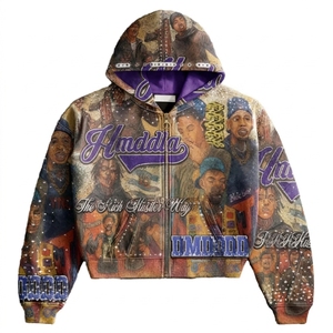 Mens <b>500</b> <b>GSM</b> Heavyweight <b>Hoodie</b> Oversized 100% Cotton Fleece Drop Shoulder Custom Logo Streetwear Pullover Spring - Product Image 2