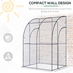 Serra Portatile con Telaio in Acciaio per Coltivazione Piante, Copertura Trasparente in Polietilene, Design Moderno - Product Image 5
