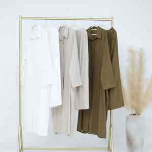 Abaya Musulmana Moderna con Bordado de Perlas de Lujo, Vestido Islámico Informal para Mujer, Ligero, de Secado Rápido, Transpirable, Cuello Barco, Largo hasta el Suelo - Product Image 2