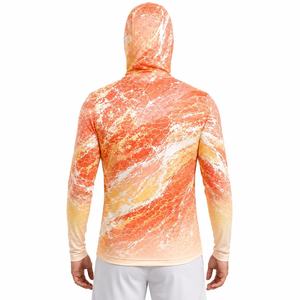 เสื้อยืดตกปลาพิมพ์ลายสำหรับผู้ชายแบบ OEM ระบายอากาศได้ดี แห้งเร็ว ด้วยเทคนิคการพิมพ์แบบ Sublimation - Product Image 3