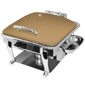 Soporte de almacenamiento de platos para catering Chaffing en acero niquelado, perfecto para accesorios elegantes de cocina y restaurante - Product Image 3