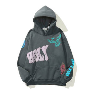 เสื้อฮู้ดดี้ผู้ชายทรงปกติ ผ้าหนา 370 กรัม พิมพ์ลายด้านหน้าด้วยเทคนิค Heat-transfer โลโก้ 3 มิติแบบนูน ผ้าคอตตอนผสม - Product Image 6