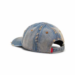Casquette de baseball classique 5 panneaux en coton, brodée directement, délavée, avec patchwork et effet vieilli - Product Image 3