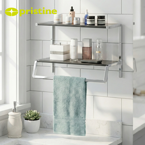 Estantes de Esquina para Baño Modernos, Duraderos, de Metal, Rectangulares, para Montar en la Pared, Almacenamiento para el Hogar, Producto de Taiwán-MIT, Venta al Por Mayor - Product Image 6