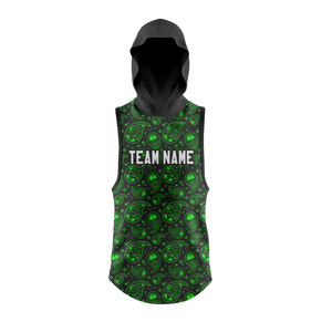 Uniforme de Fútbol 7v7 para Niños Doodle Boys, Jersey sin Mangas con Capucha, Pantalones Cortos a Juego, Estampado de Dibujos Animados Sublimado, Nombre del Equipo Personalizado, Número del Jugador - Product Image 3