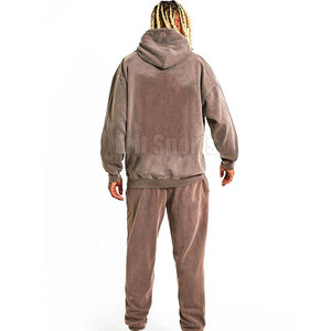 Chándal de algodón/poliéster con lavado ácido para hombre, último estilo, ropa informal, chándal con lavado ácido para adultos, ¡Gran oferta! - Product Image 2