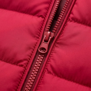 Men's Red Color Puffer Jacket Winter <b>Coat</b> <b>Stand</b> Collar Zip Up Outdoor Streetwear Custom Apparel OEM ODM - Product Image 5
