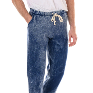 High Quality Baggy Straight Leg Acid Washed <b>Trouser</b> For Men Custom Logo Plain Blank Men Acid Wash <b>Trousers</b> In Solid Color - Product Image 5